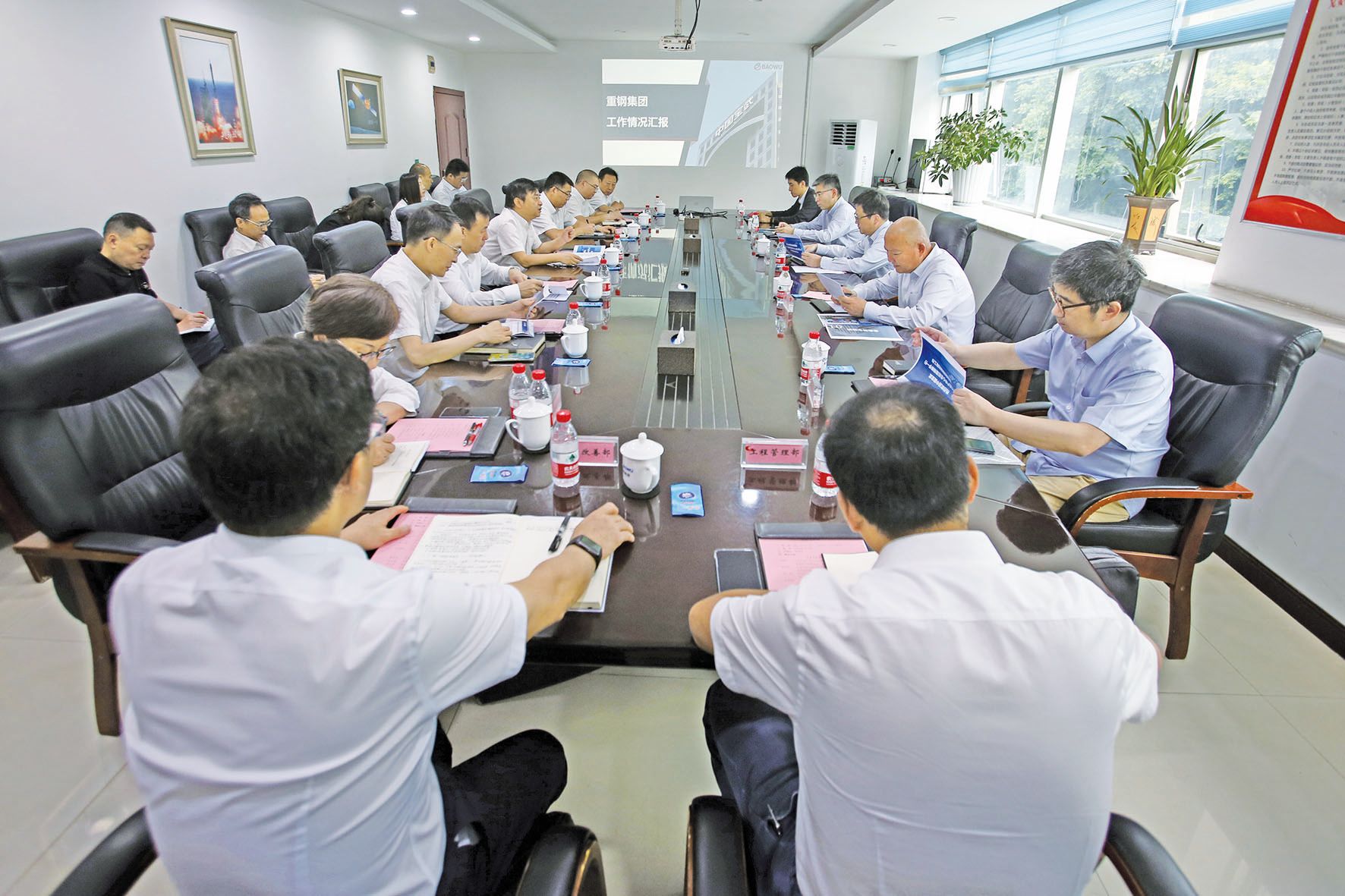 報眼：5月30日，中國寶武產業不動產中心總經理，寶地資產黨委書記、董事長傅新宇來司調研。記者 沙凌云 攝bbec1985 0dc4 44df Bf59 661a540487b3